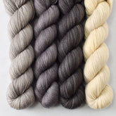 Oyster, Oxidized Silver, Lycan, and Snowdrift - Miss Babs Katahdin 437 Quartet