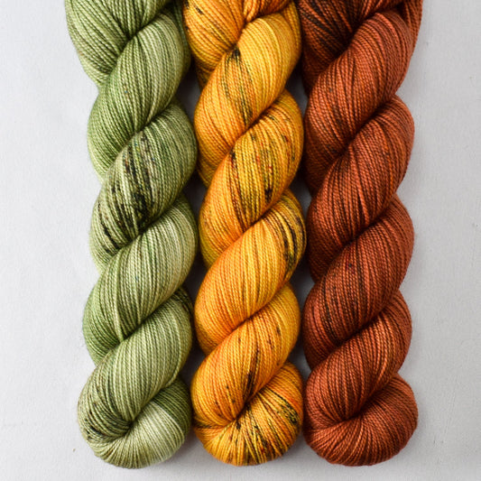 Peace Lily, Roman Ornament, and Tropical Nut - Miss Babs Yummy 2-Ply Trio