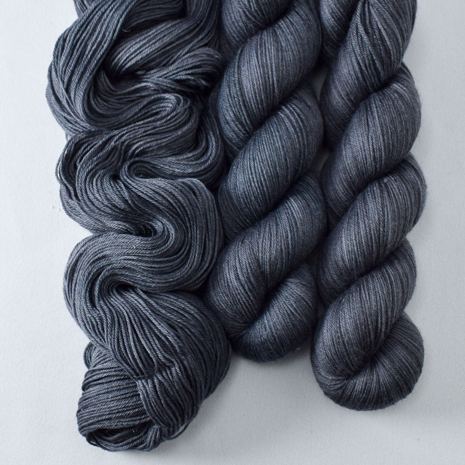 Pewter - Miss Babs Tarte wool blend sock yarn