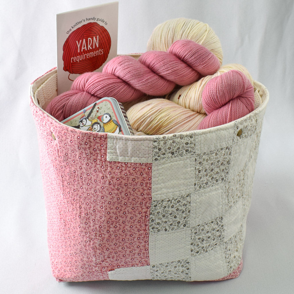 Pink Snowball Quilt Bin - QB-2408