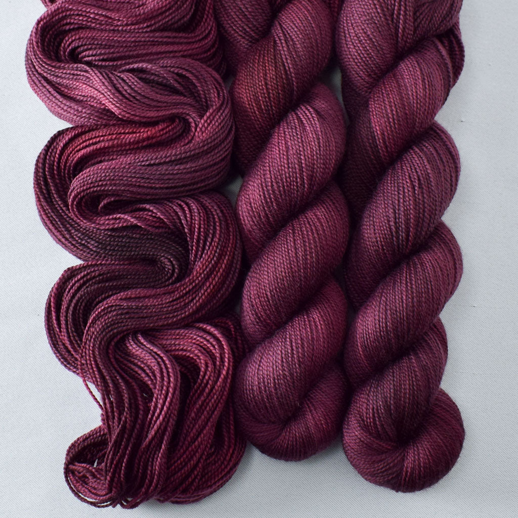Plum - Miss Babs Yummy 2-Ply superwash Merino wool yarn