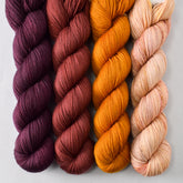 Plum, Corset, Cherry Amber, and Golden Anniversary - Miss Babs Yummy 2-Ply Quartet