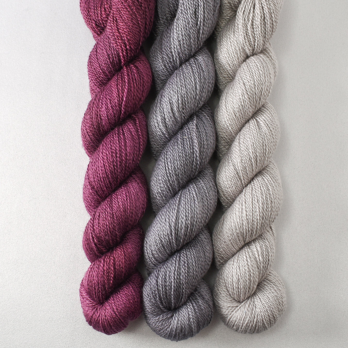 Plum, Oxidized Silver, and Fleur de Sel - Miss Babs Yet Trio