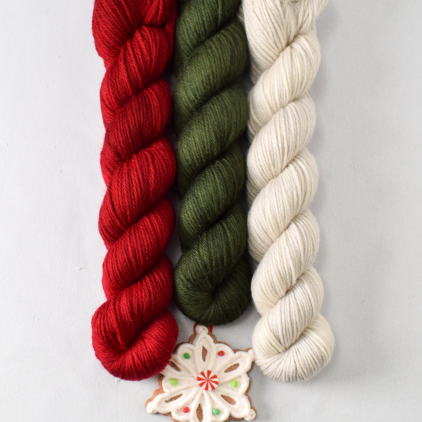 Poinsettia, Nori, and White Peppercorn - Miss Babs Yowza Mini Trio