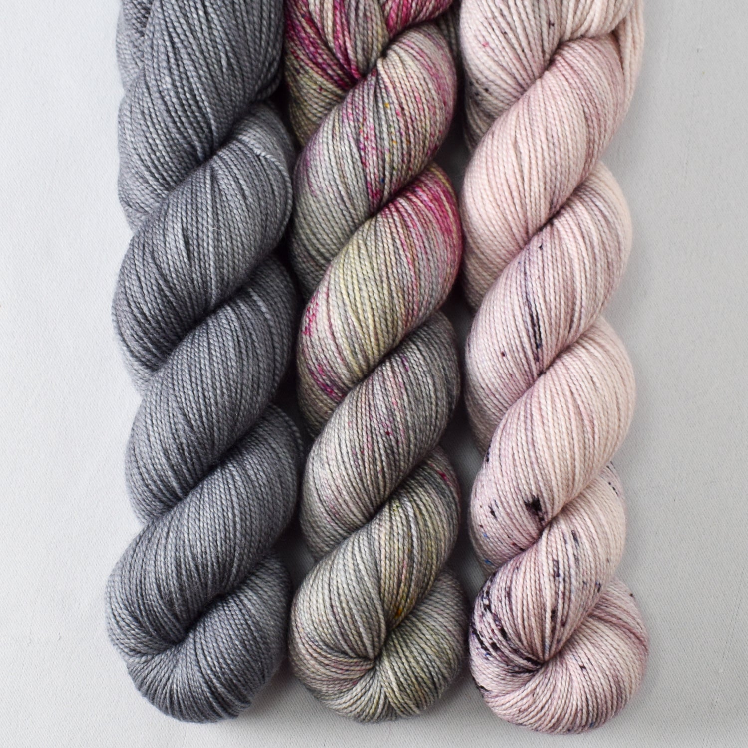 Polished Stone, Ghoul Skool, and Earl Grey - Miss Babs Yummy 2-Ply Trio