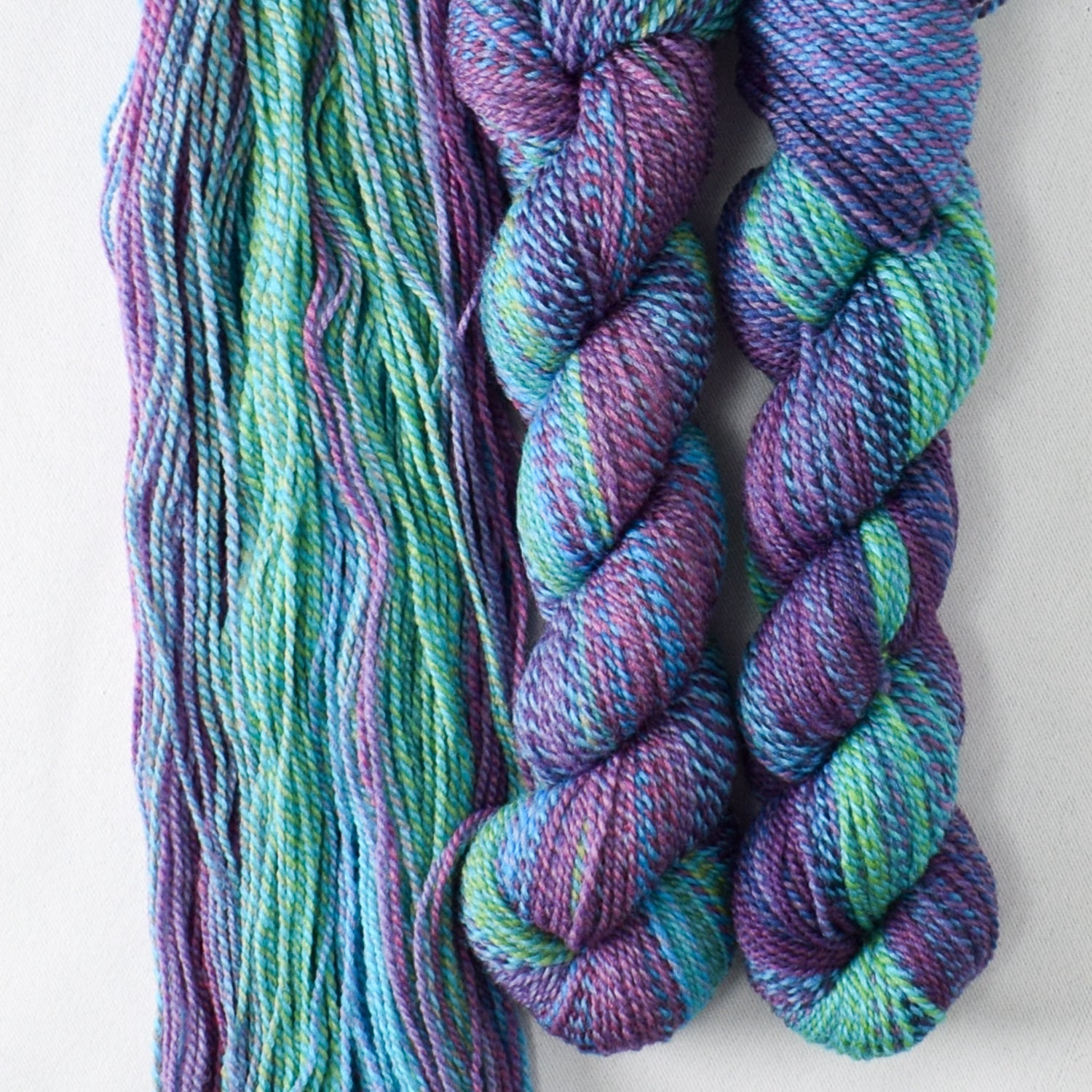 Psychadelic A - Miss Babs Junction Fiber Mill Making Tracks Lite yarn