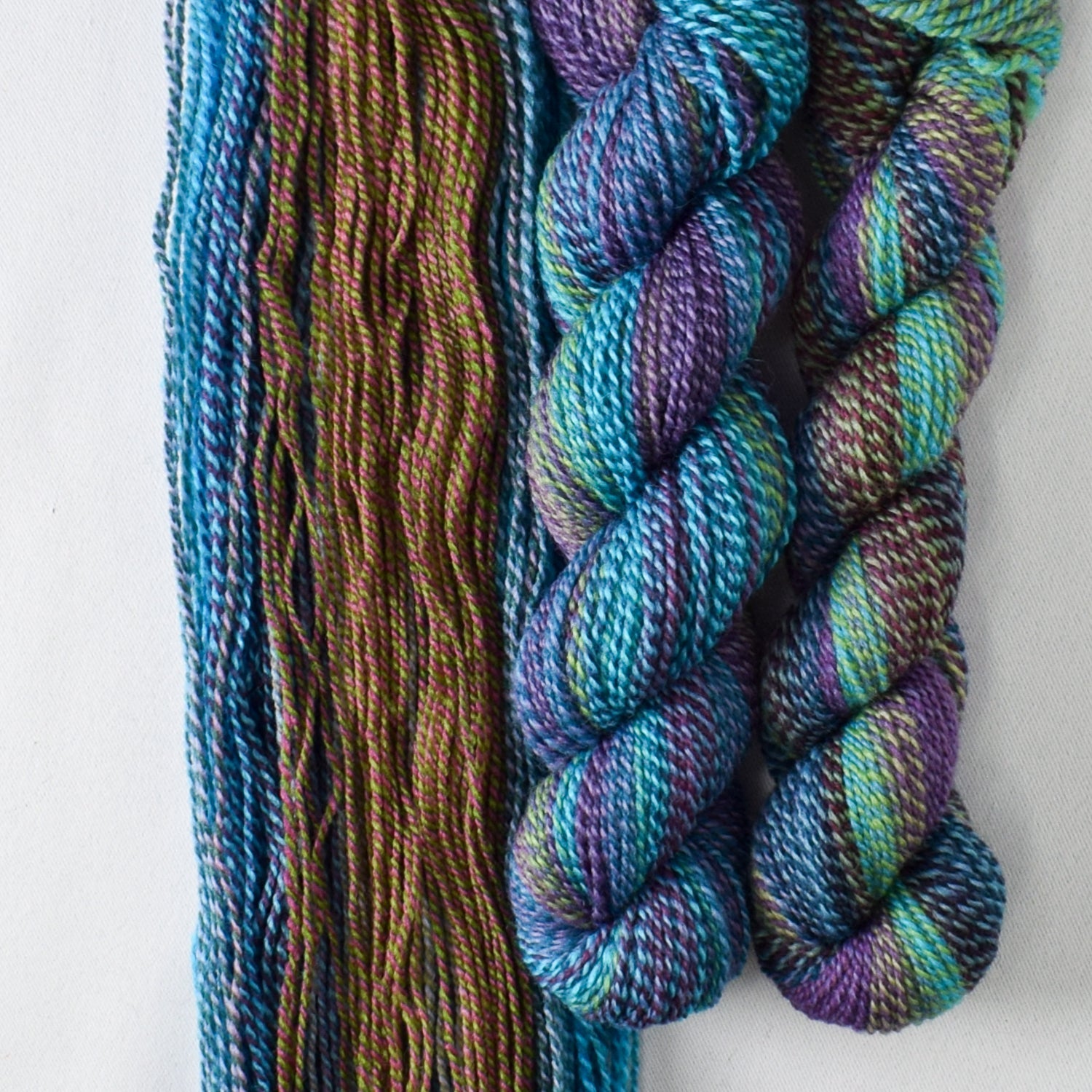 Psychadelic J - Miss Babs Junction Fiber Mill Making Tracks Lite yarn