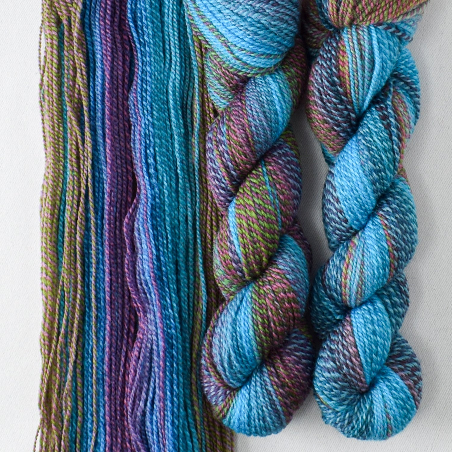 Psychadelic K - Miss Babs Junction Fiber Mill Making Tracks Lite yarn