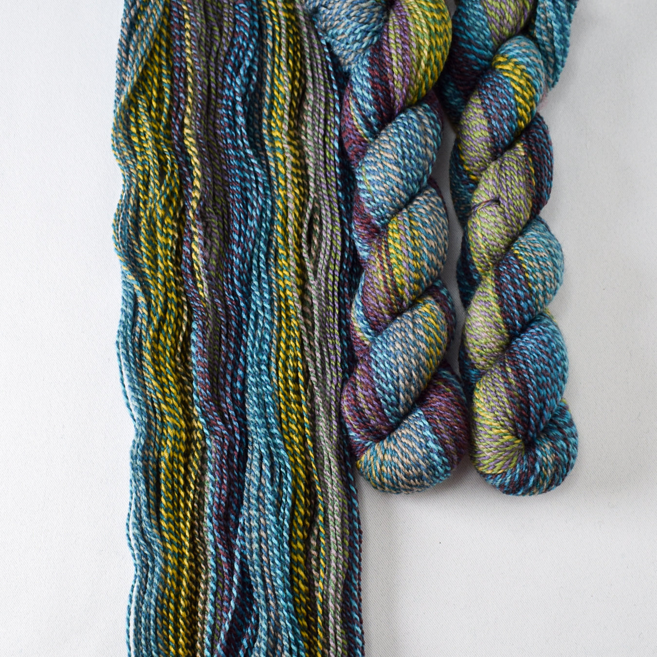 Psychedelic 10 - Miss Babs Junction Fiber Mill Making Tracks Lite yarn