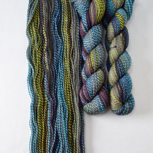 Psychedelic 10 - Miss Babs Junction Fiber Mill Making Tracks Lite yarn