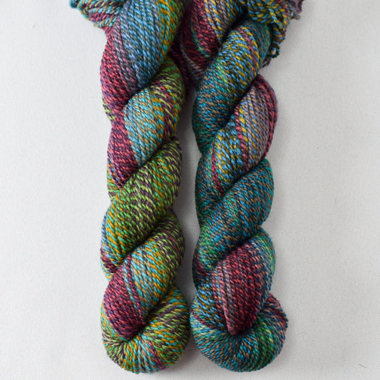 Psychedelic 11 - Miss Babs Junction Fiber Mill Making Tracks Lite yarn