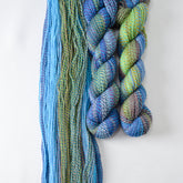 Psychedelic 7 - Miss Babs Junction Fiber Mill Making Tracks Lite yarn