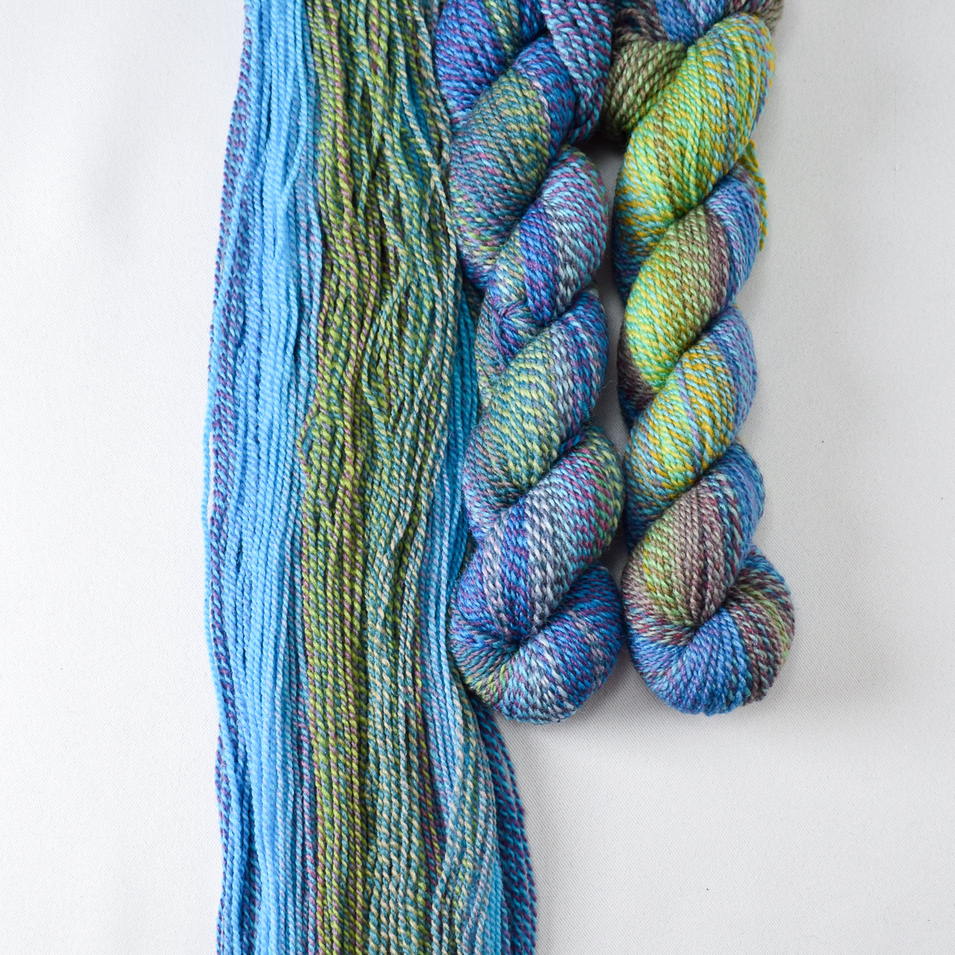 Psychedelic 7 - Miss Babs Junction Fiber Mill Making Tracks Lite yarn