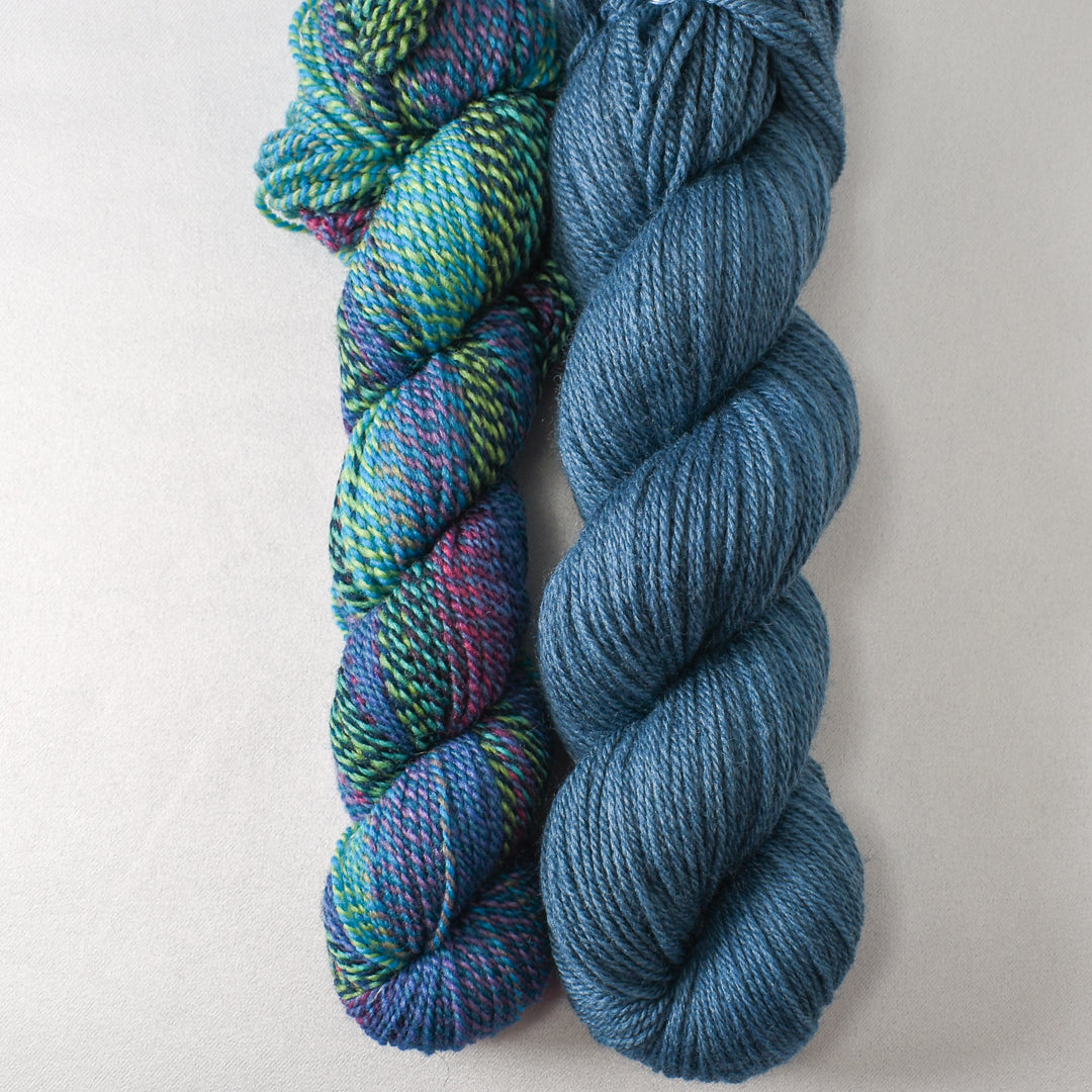 Psychedelic and Franklin - Miss Babs Junction Fiber Mill Making Tracks Lite and Killington Set