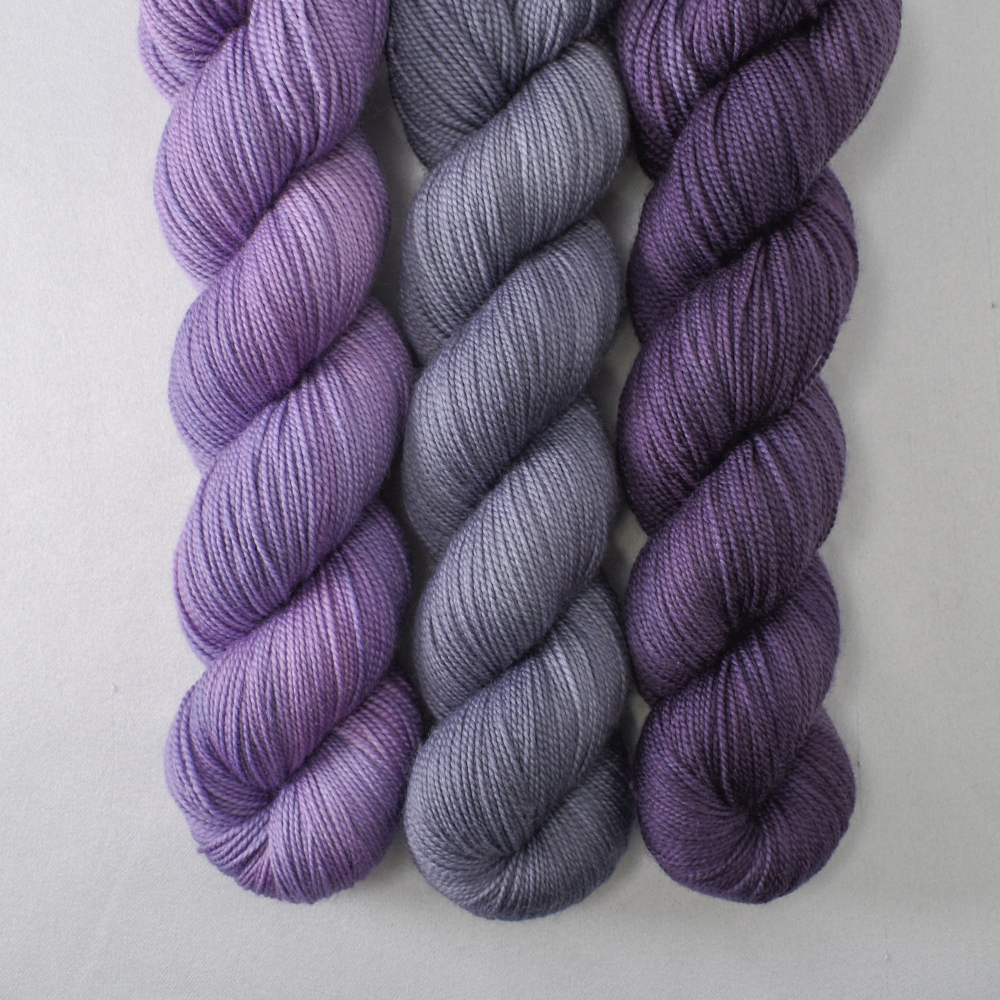 Purple Urchin, Zuniga, and Dusk - Yummy 2-Ply Trio - Babette