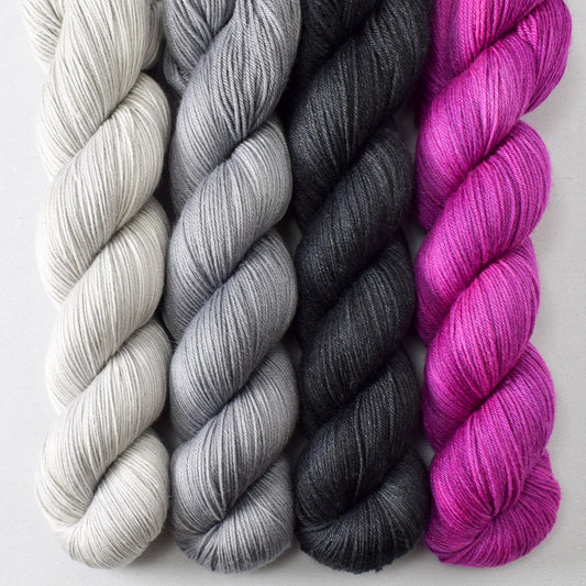 Quicksilver, Slate, Obsidian, and Sweet Gum - Miss Babs Tarte Quartet
