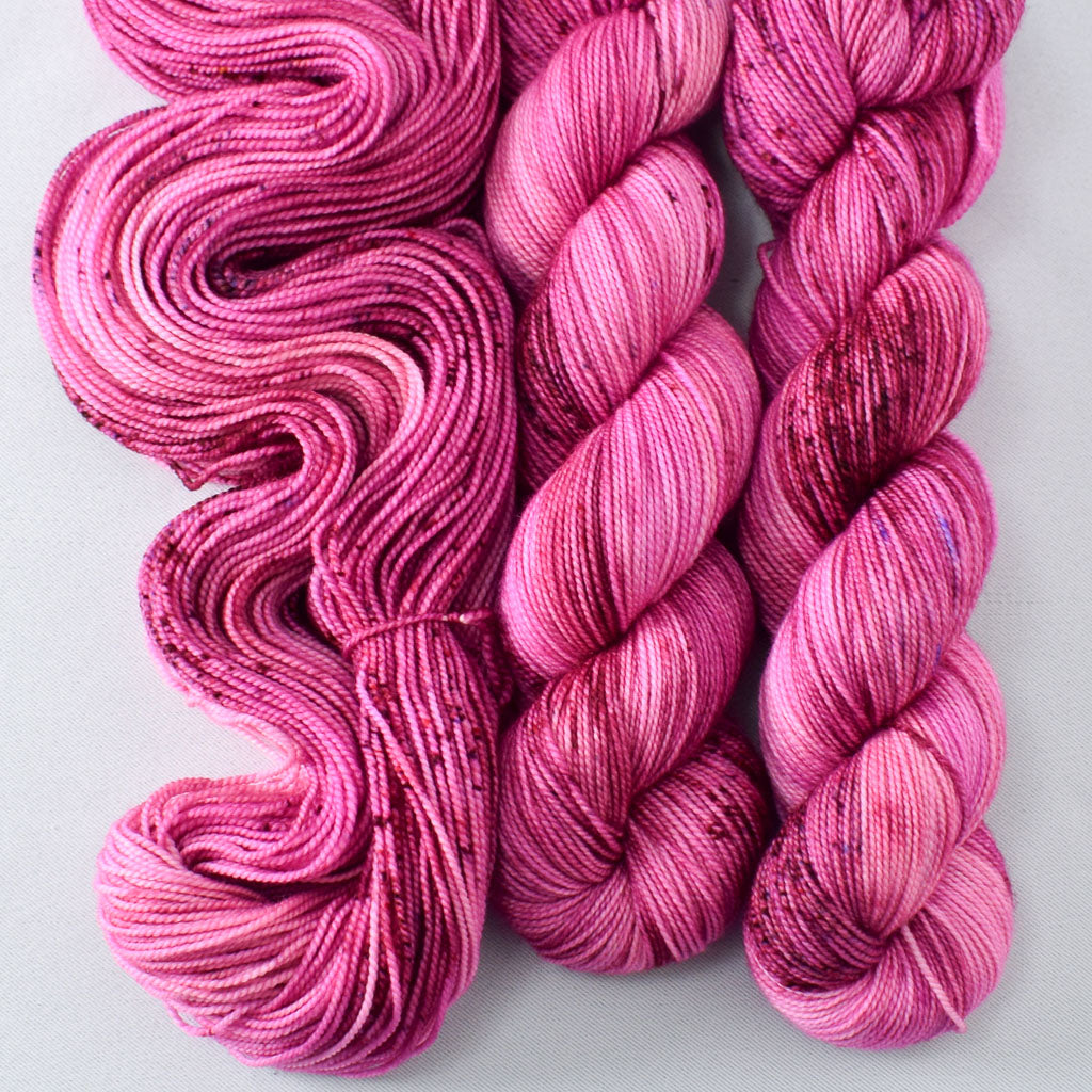 Rasberry Snakebite - Miss Babs Yummy 2-Ply superwash Merino wool yarn