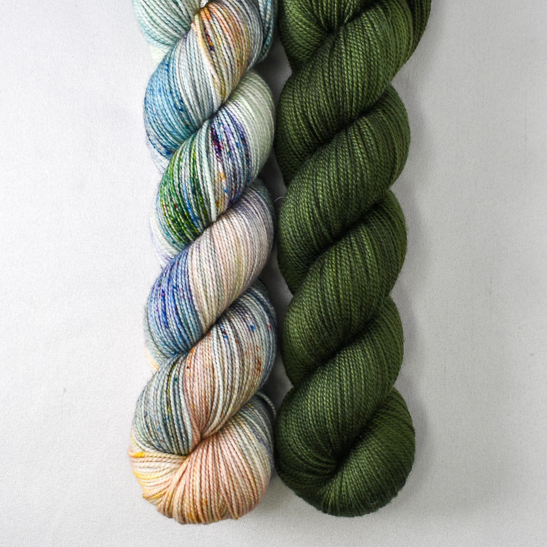 Reedy River and Nori - Miss Babs 2-Ply Duo