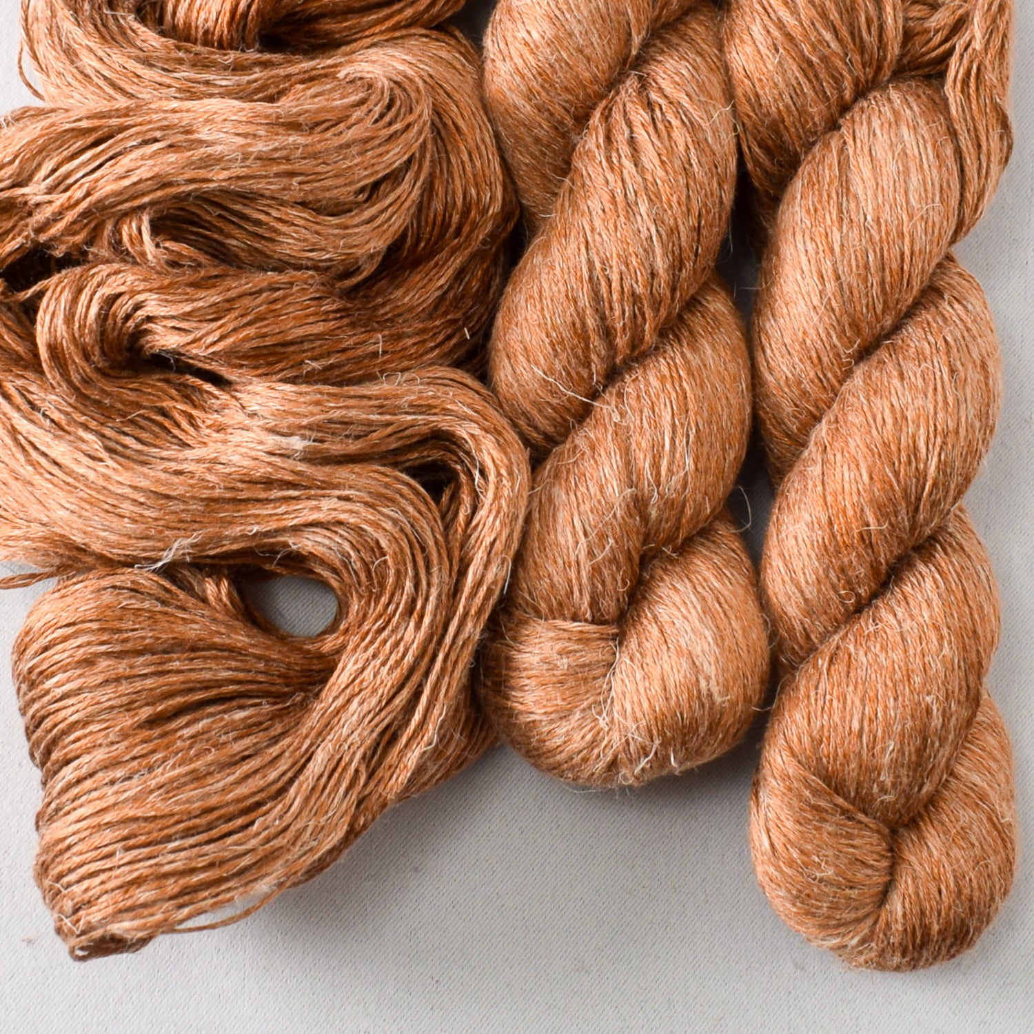 Roasted Pumpkin - Miss Babs Damask Silk and Linen yarn