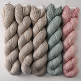 Rock Climbing (3), Oak Moss, and Sharing - Miss Babs Yummy 2-Ply Drops of Jupiter Set