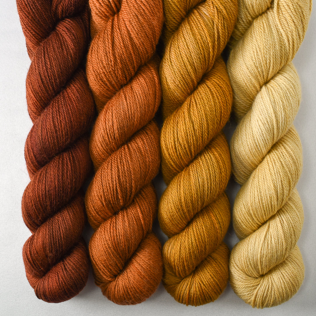 Russet, Roasted Pumpkin, Old Gold, and Tisane - Miss Babs Caroline Quartet