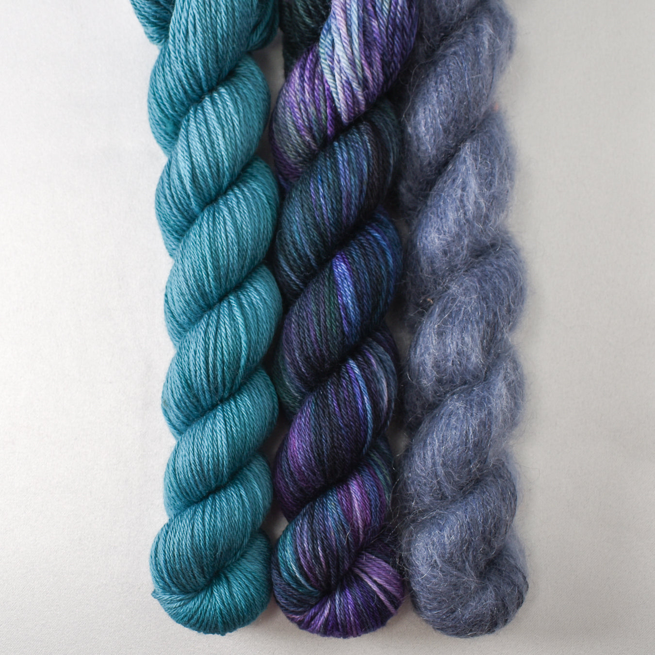 Sadalmelik, Iris Jubilee, and Stowaway - Miss Babs Pillowy Cowl Set