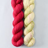 Scarlet Pimpernel and Wandflower - Miss Babs 2-Ply Duo