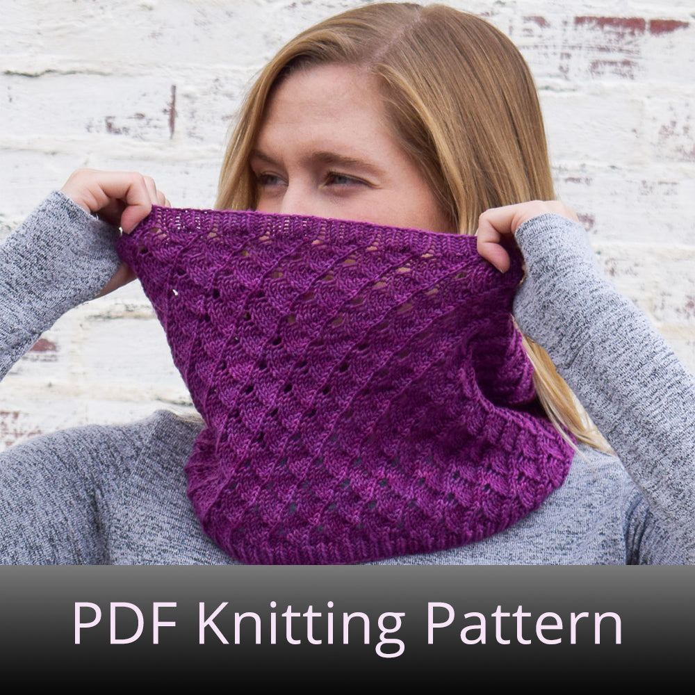 Shell Steps Cowl - PDF Knitting Pattern β Miss Babs