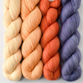 Shortbread, Helen of Troy, Sugar Maple 2, and Tanzanite - Miss Babs Avon Quartet