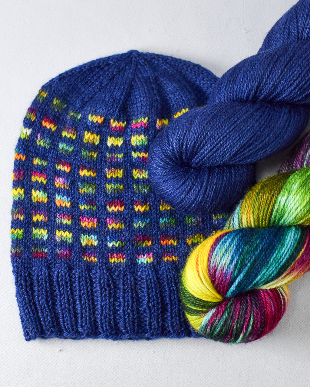 Skyscraper Windows Hat - PDF Knitting Pattern