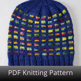 Skyscraper Windows Hat - PDF Knitting Pattern