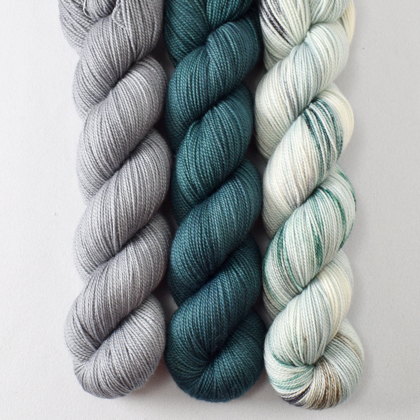 Slate, Blackwatch, and Krill - Miss Babs Yummy 2-Ply Trio