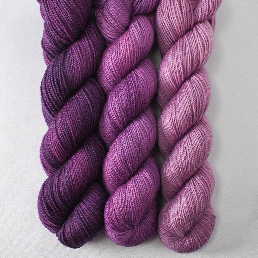 Spiked Punch, Frasquita, and Lepidolite - Miss Babs Yummy 2-Ply Trio