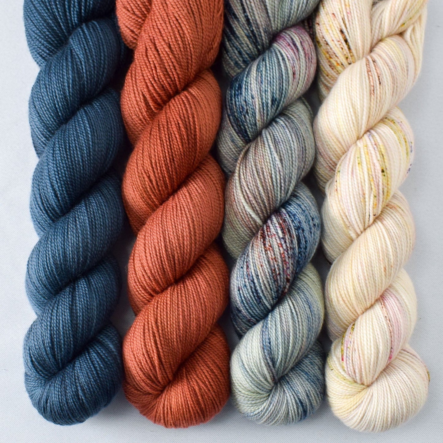Spiny, Paprika, Salt Air, and Sparkling Sand - Miss Babs Yummy 2-Ply Quartet