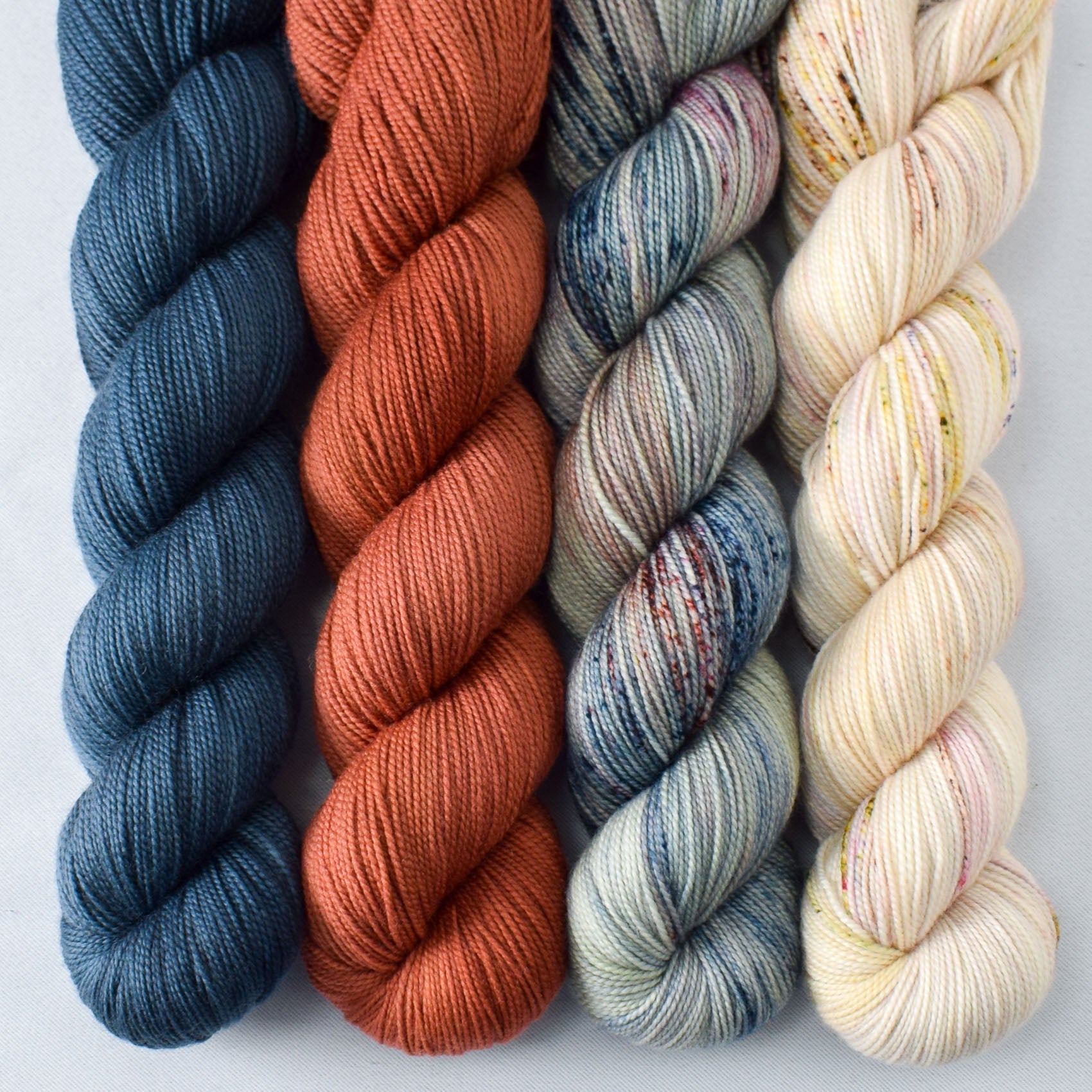 Spiny, Paprika, Salt Air, and Sparkling Sand - Miss Babs Yummy 2-Ply Quartet