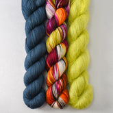 Spiny, Rainbow Carwash, and Ginkgo - Miss Babs Pillowy Cowl Set