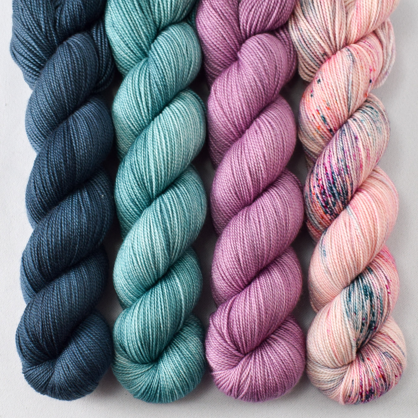 Spiny, Stargazing, Lepidolite, and Material Girl - Miss Babs Yummy 2-Ply Quartet