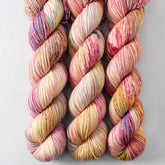 Spring Flowers - Miss Babs Estrellita fingering weight superwash merino and Lurex yarn