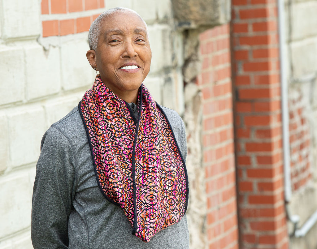 Stained Glass Cowl - Handmade Sample Garment