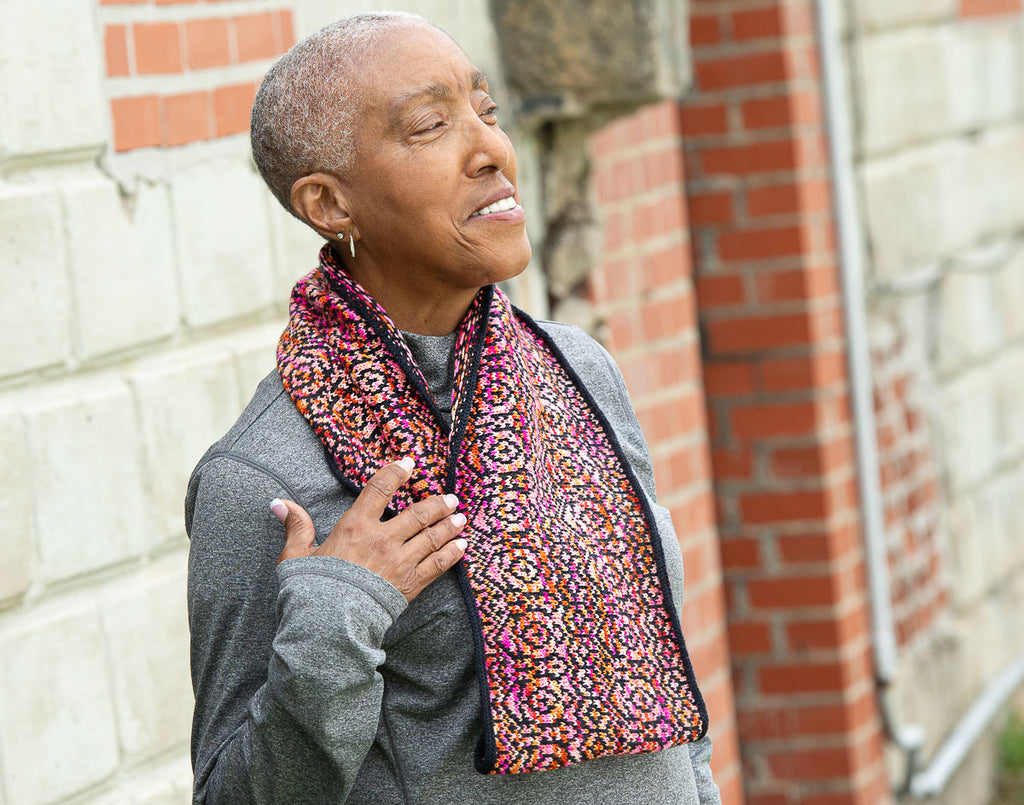 Stained Glass Cowl - Handmade Sample Garment