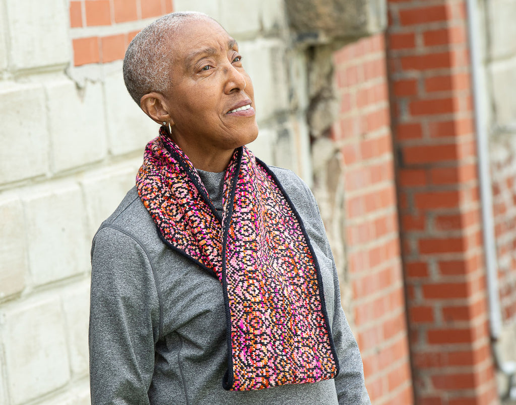 Stained Glass Cowl - Handmade Sample Garment