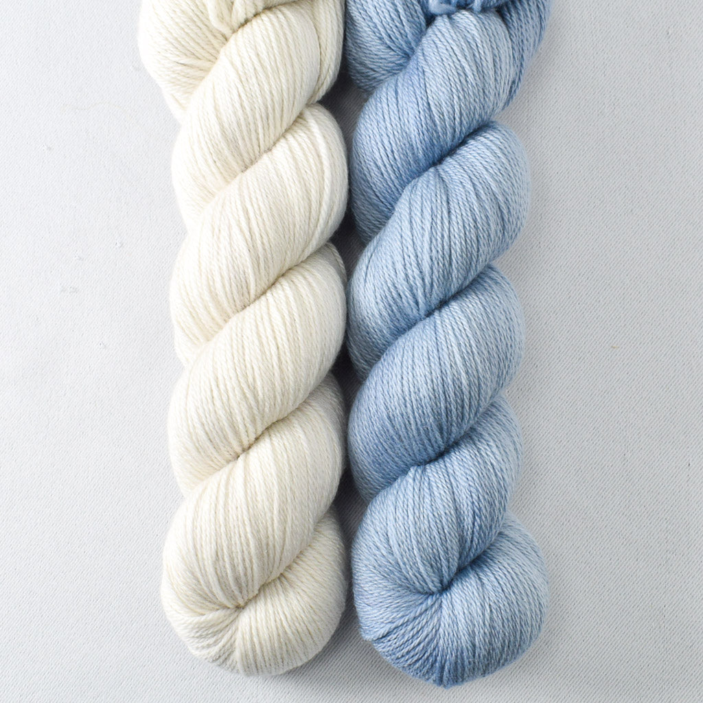 Stonewashed, White Peppercorn - Miss Babs Caroline Duo