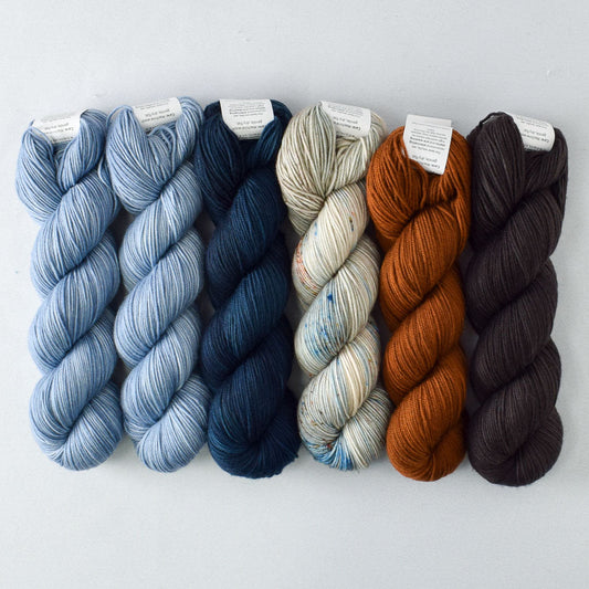 Stonewashed, with Eternity, Eastern Bluebird, Roasted Pumpkin, and Dark Pegasus - Miss Babs Artus Set