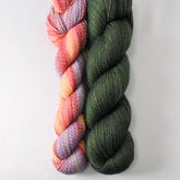 Sublime Skies and Beanstalk - Miss Babs Junction Fiber Mill Making Tracks Lite and Killington Set