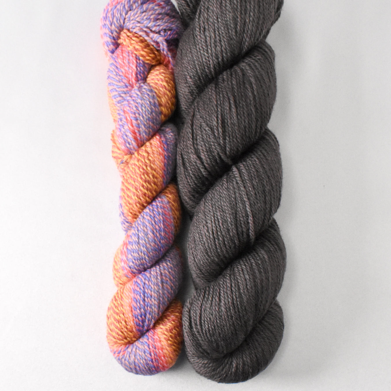 Sublime Skies and Dark Pegasus - Miss Babs Junction Fiber Mill Making Tracks Lite and Killington Set