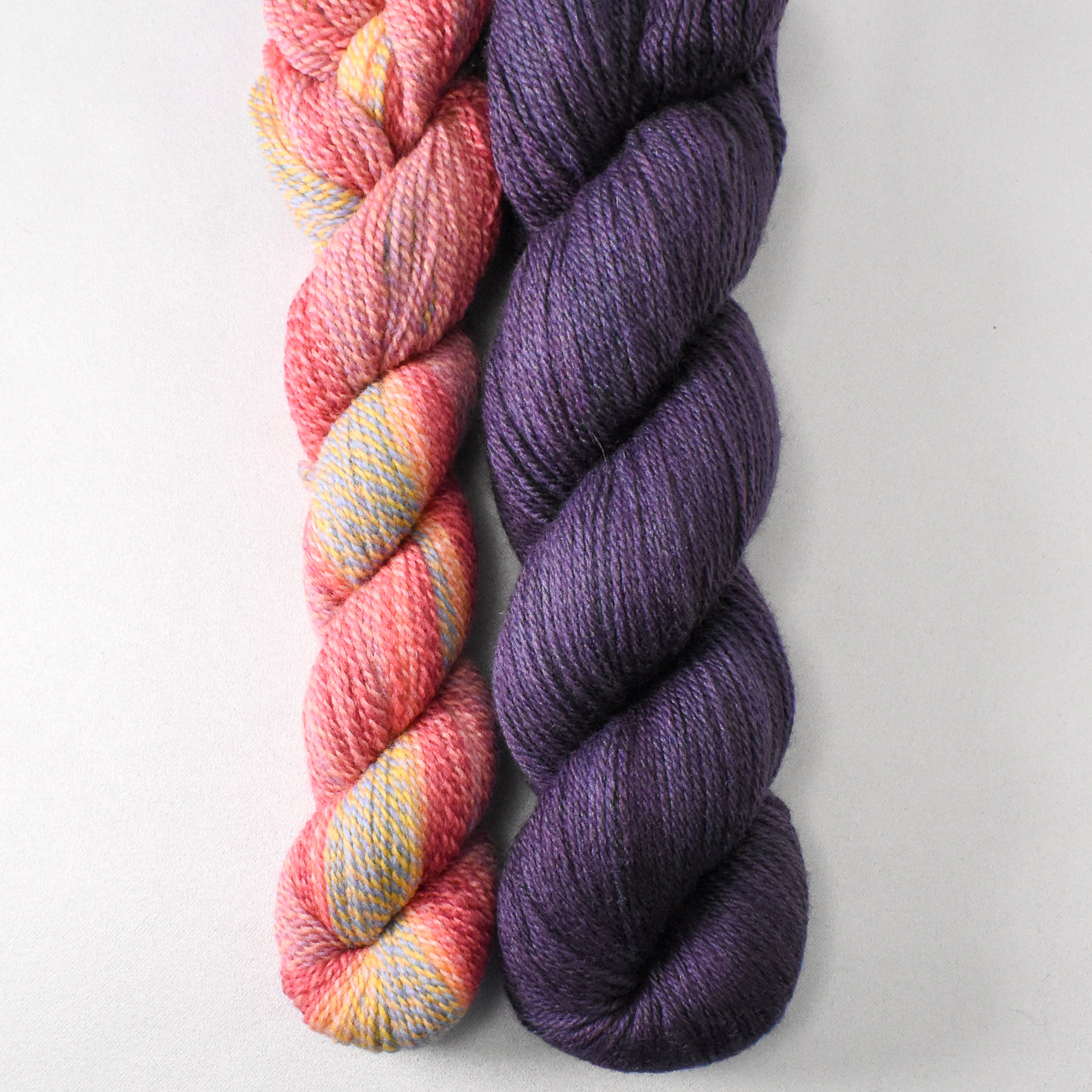 Sublime Skies and Dusk - Miss Babs Junction Fiber Mill Making Tracks Lite and Killington Set