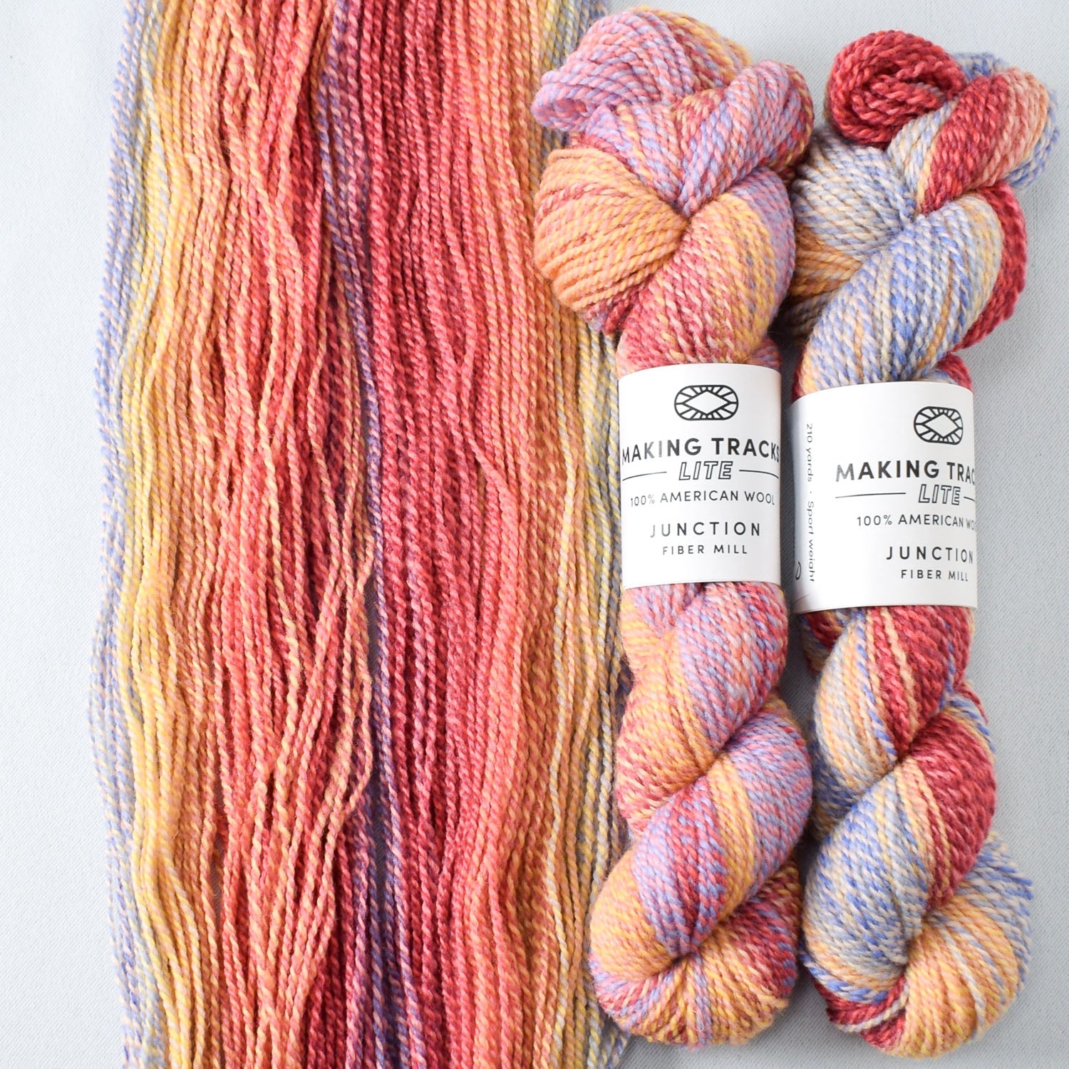 Sublime Skies D - Miss Babs Junction Fiber Mill Making Tracks Lite yarn