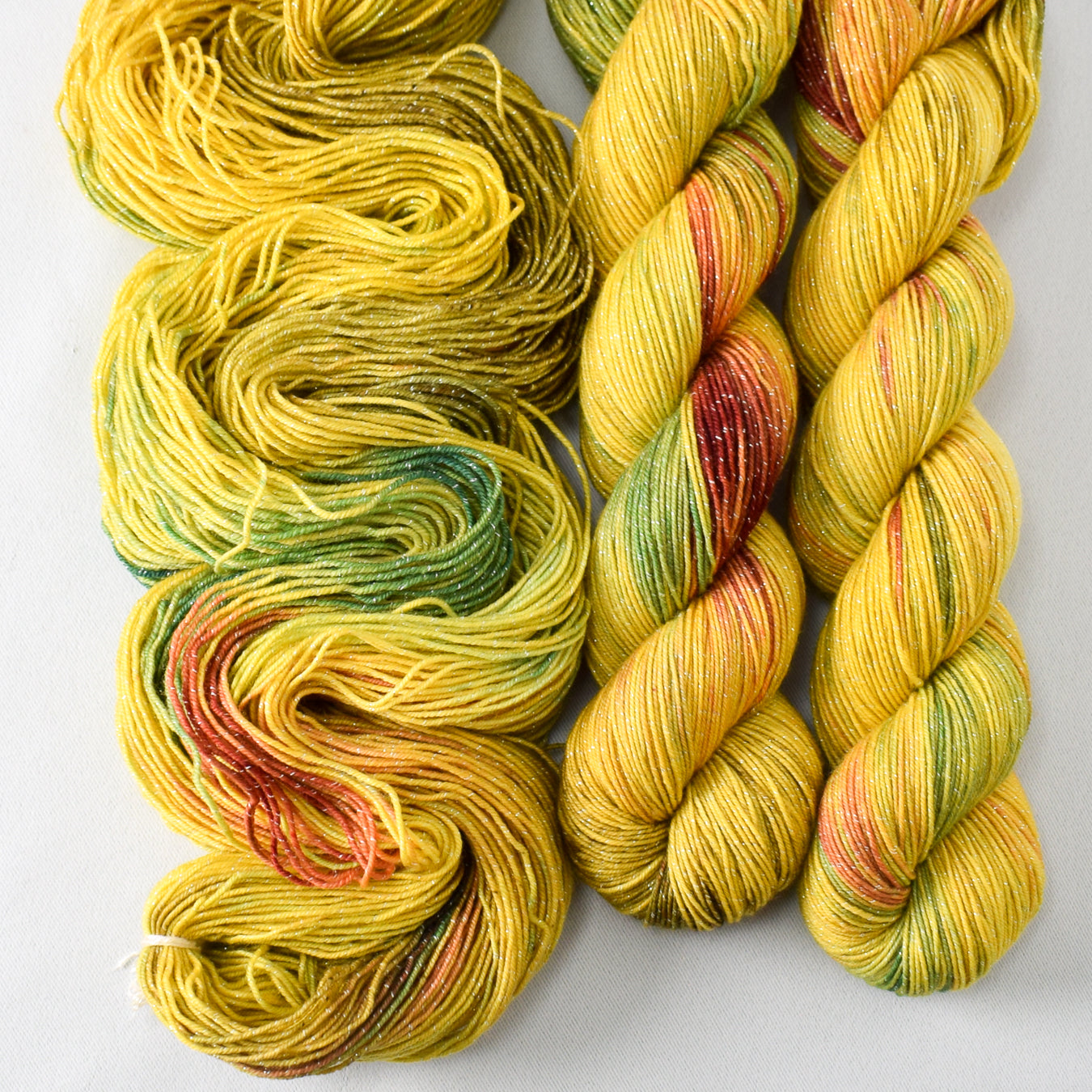 Sunday Afternoon - Miss Babs Estrellita fingering weight superwash merino and Lurex yarn