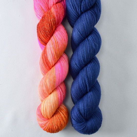 Sunrise Swim, and McHale's - Miss Babs Mosaicoscope Shawl Set
