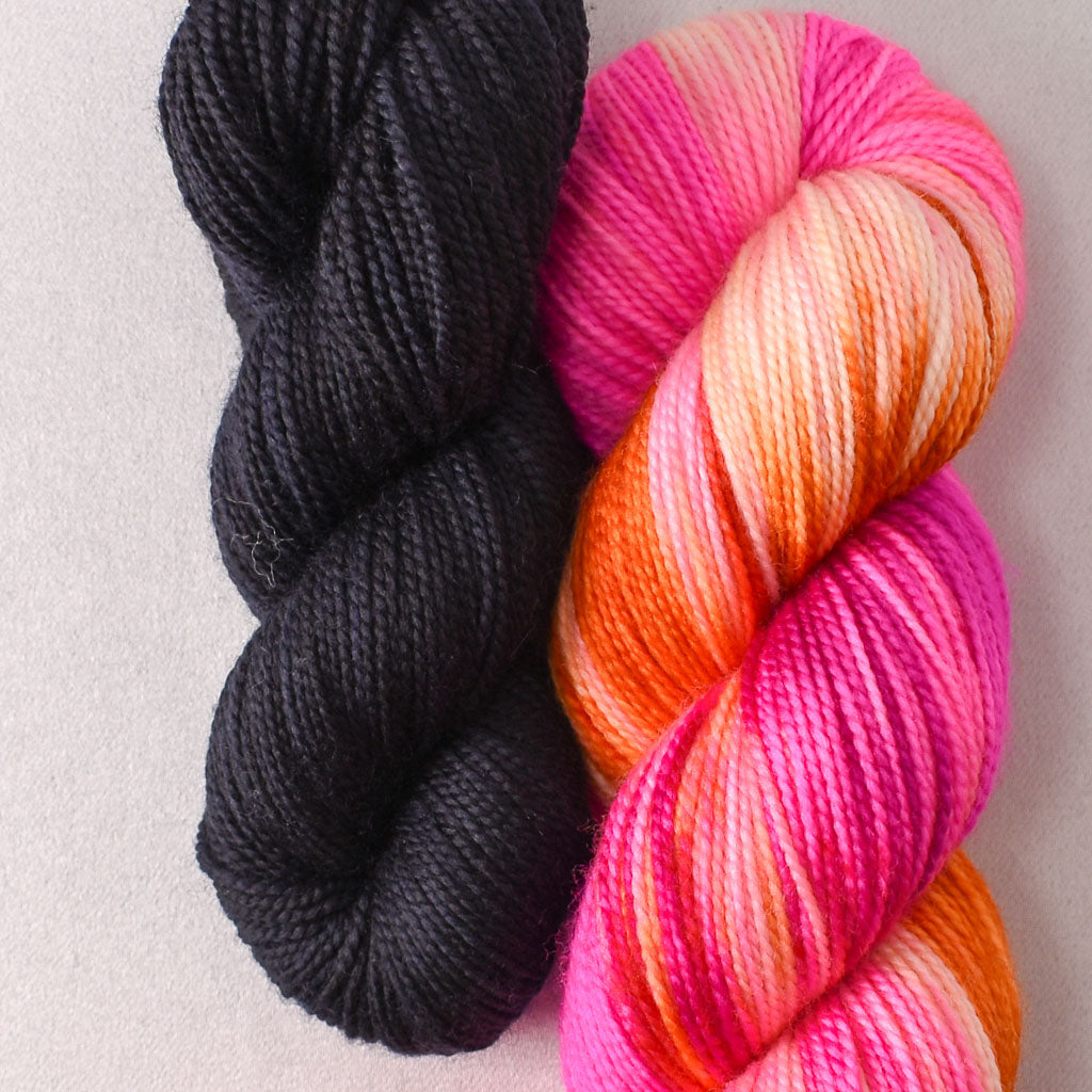 Sunrise Swim and Blackbird - Miss Babs Sol Shawl Set